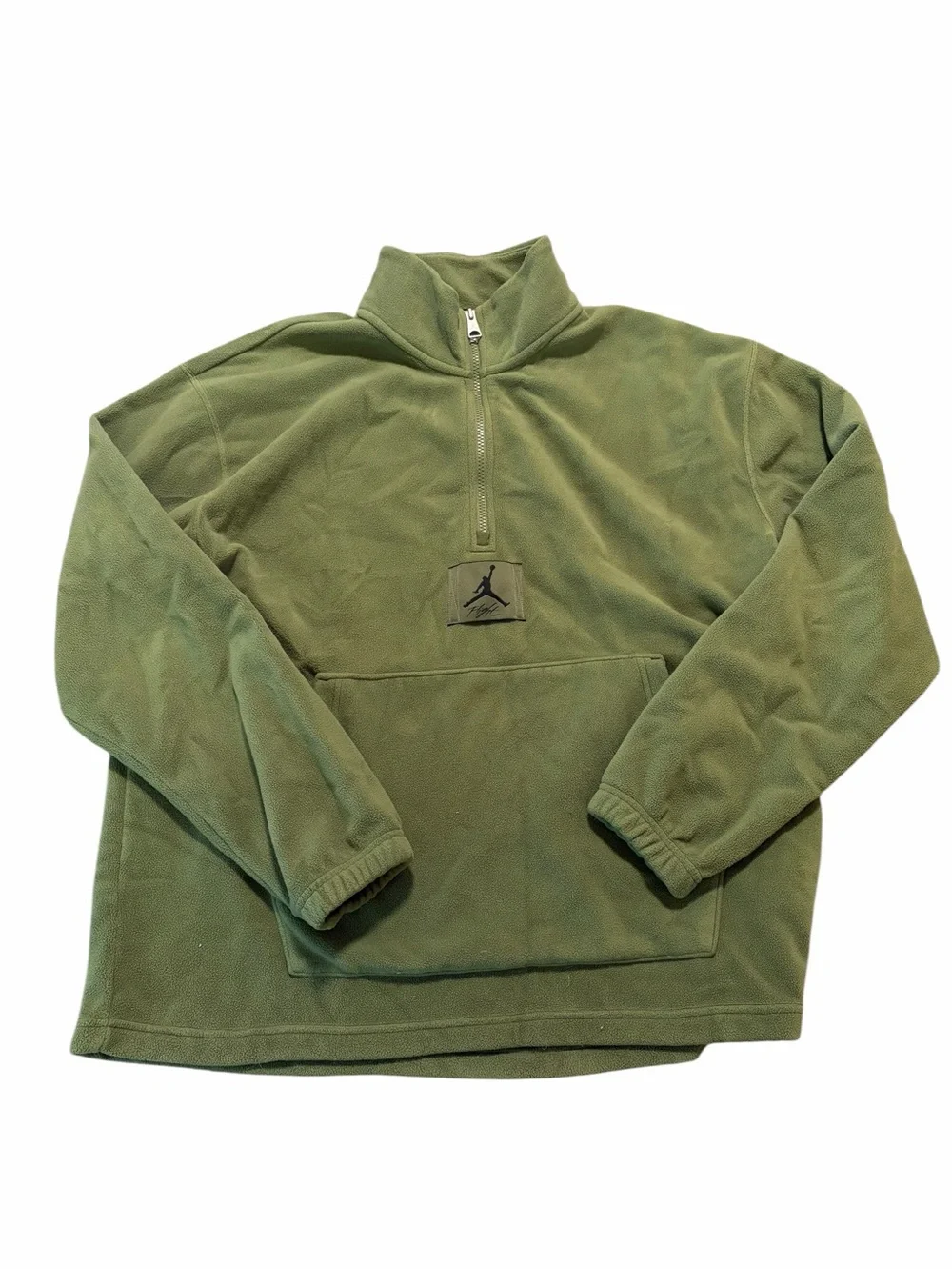 Jordan fleece mens L green sweatshirt